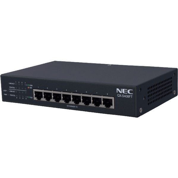 NEC UNIVERGE QX B02014-00431 [QX-S408FT 100Mx8 L2ノンインテリジェントスイッチ]