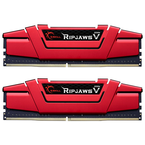 G.SKILL F4-2666C19D-32GVR [Ripjaws V 32GB (16GBx2) DDR4 2666Mhz (PC4-21300) CL19-19-19-43 1.20V Red]