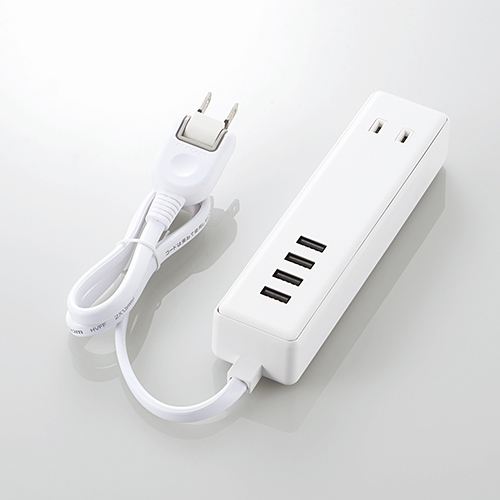 MOT-U11-2406WH [USBタップ/USBメス×4/AC×2/60cm/3.4A/ホワイト]