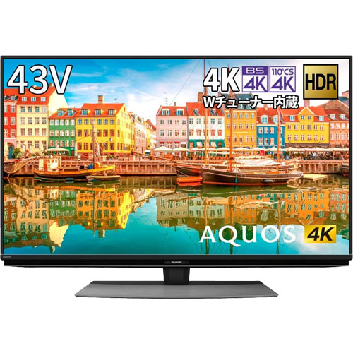 シャープ AQUOS 4K 4T-C43CL1 [4K+Android+43V型液晶テレビ、低反射パネル]