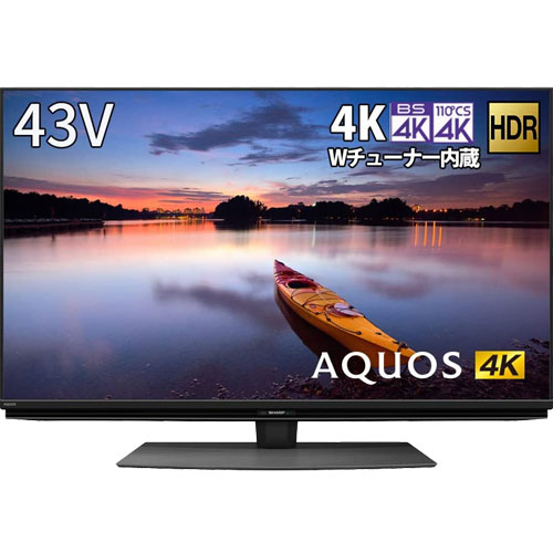 シャープ AQUOS 4K 4T-C43CN1 [4K+Android+43V型液晶テレビ、N-Blackパネル]