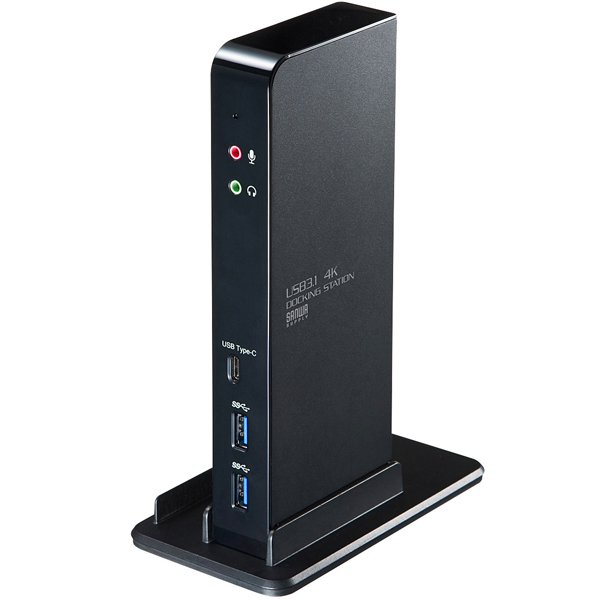 サンワサプライ USB-CVDK4 [タブレットスタンド付き4K対応USB3.1ドッキングステーション]