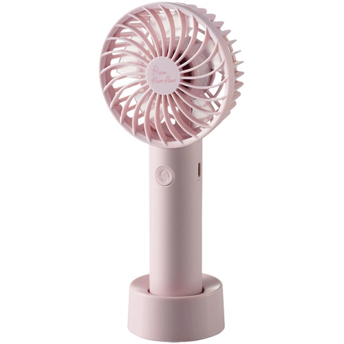 FAN-U204PN [USB扇風機/充電可能/小型ハンディ/ピンク]