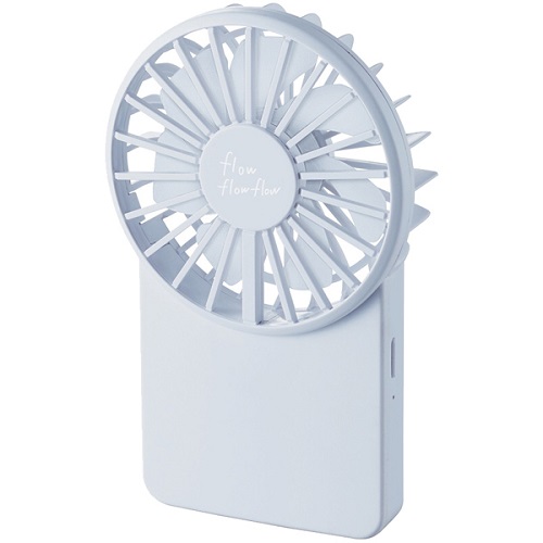 FAN-U202BU [USB扇風機/薄型ハンディ/ネックストラップ付/ブルー]