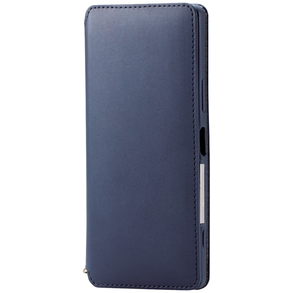 エレコム PM-X201PLFY2NV [Xperia 1 II/ソフトレザーケース/磁石付/ネイビー]