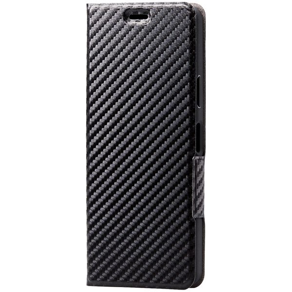 エレコム PM-X202PLFUCB [Xperia 10 II/ソフトレザーケース/カーボン調(ブラック)]