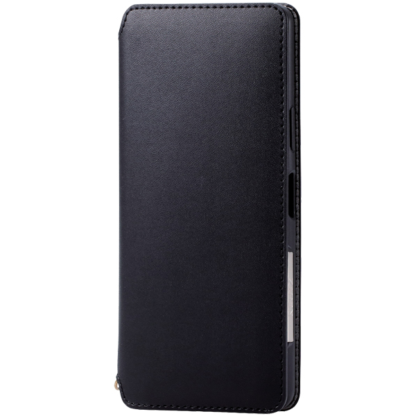 エレコム PM-X202PLFY2BK [Xperia 10 II/ソフトレザーケース/磁石付/ブラック]