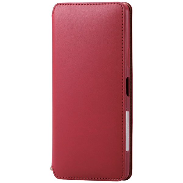 エレコム PM-X202PLFY2RD [Xperia 10 II/ソフトレザーケース/磁石付/レッド]