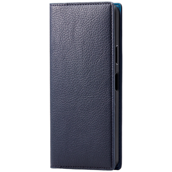 エレコム PM-X202PLFYILNV [Xperia 10 II/ソフトレザーケース/ロイヤルネイビー]
