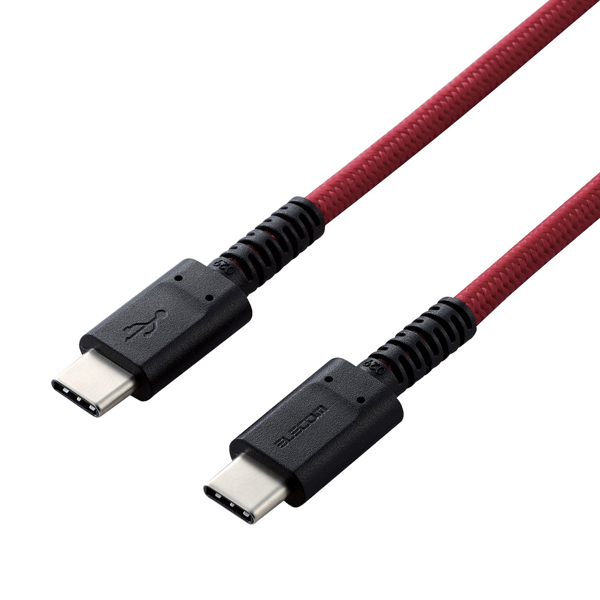 エレコム MPA-CCS20PNRD [USBケーブル(C-C)/高耐久/PD/2.0m/レッド]