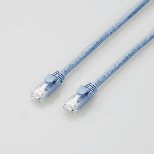 エレコム LD-GPAT/BU100RS [LANケーブル/CAT6A対応/100m/単線/ブルー]