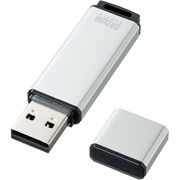 サンワサプライ UFD-2AT16GSV [USB2.0 メモリ(シルバー・16GB)]
