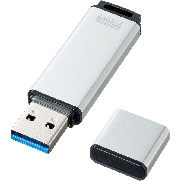 サンワサプライ UFD-3AT16GSV [USB3.1 Gen1 メモリ(シルバー・16GB)]