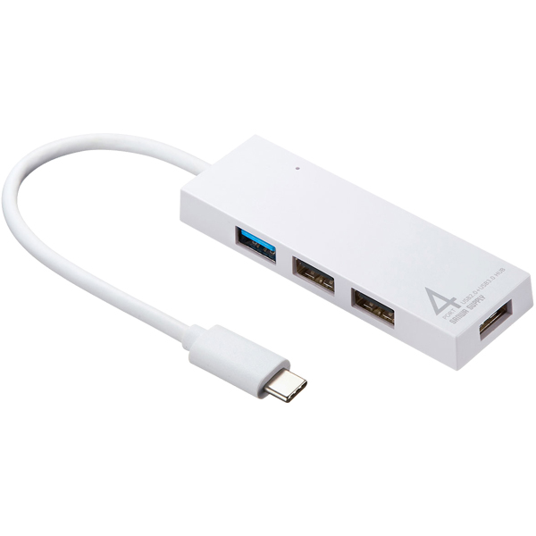 サンワサプライ USB-3TCH7W [USB Type C コンボハブ(4ポート・ホワイト)]