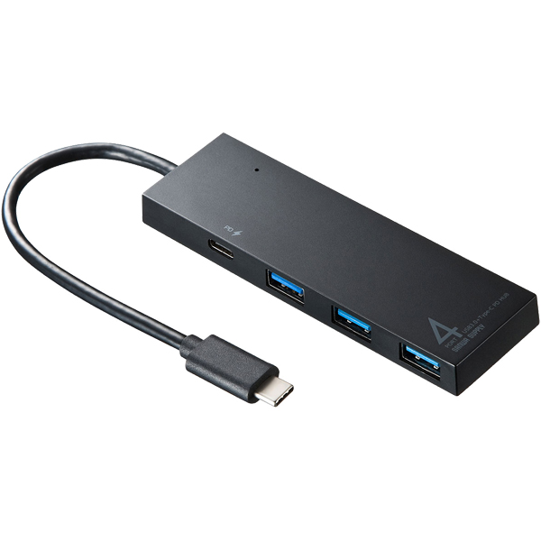 サンワサプライ USB-3TCH8BK [USB Type C ハブ(ブラック)]