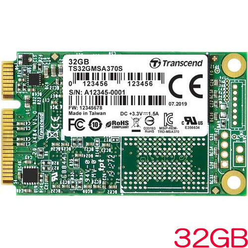 トランセンド TS32GMSA370S [32GB SSD MSA370 mSATA SATA-III DDR3 DRAMキャッシュ MLC]