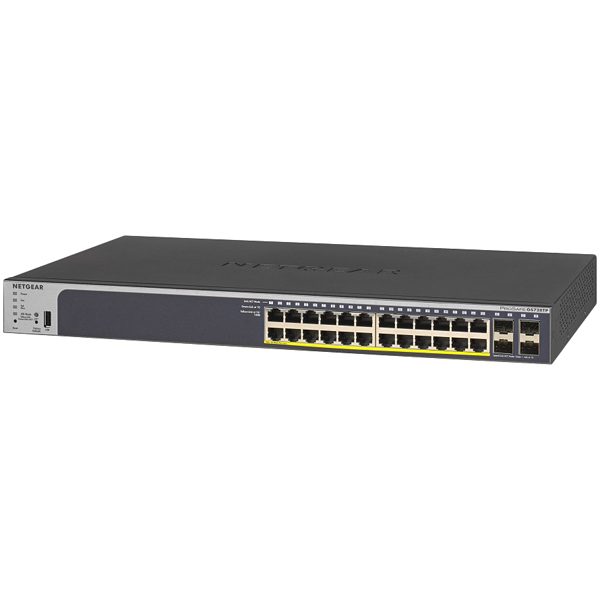 NETGEAR GS728TP-200AJS [GS728TP ギガ24Port PoE+(190W)スマートスイッチ]