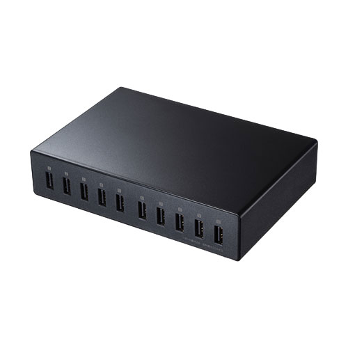 サンワサプライ ACA-IP68 [USB充電器(10ポート・合計20A・高耐久タイプ)]