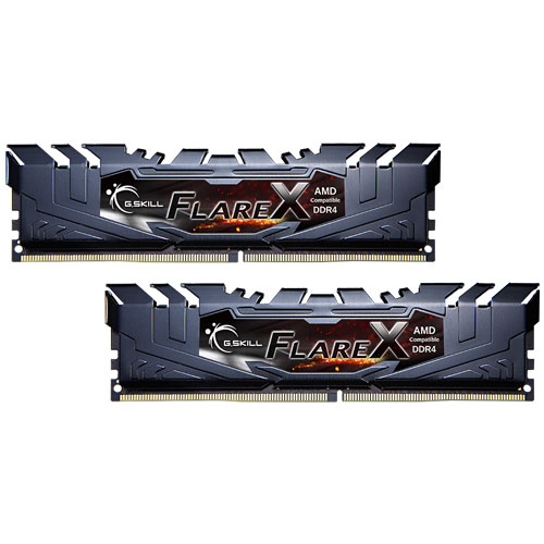 G.SKILL F4-3200C16D-32GFX [Flare X (For AMD) 32GB (16GBx2) DDR4 3200MHz (PC4-25600) CL16-18-18-38 1.35V]