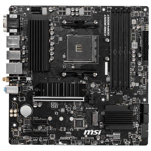 MSI Computer B550M PRO-VDH WIFI [マザーボード AMD B550/Socket AM4/DDR4/USB 3.0 Type-C/Micro-ATX]