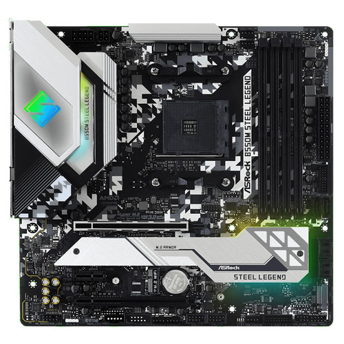 ASRock B550M Steel Legend [マザーボード AMD B550/Socket AM4/DDR4/USB 3.1 Type-C/2.5GbE/Micro ATX]