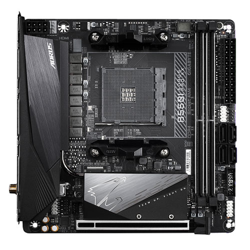 ギガバイト B550I AORUS PRO AX [マザーボード AMD B550/Socket AM4/DDR4/USB 3.1 Type-C/2.5GbE/11ax/Mini-ITX]