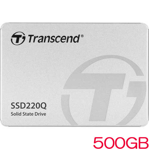 トランセンド TS500GSSD220Q [500GB SSD220Qシリーズ 2.5インチ SATA3 QLC NAND 3年保証]
