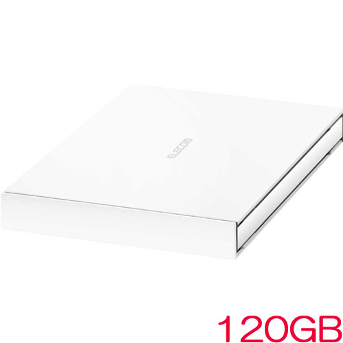 エレコム ESD-EJ0120GWH [外付SSD/ポータブル/USB3.2(Gen1)/120GB/ホワイト]