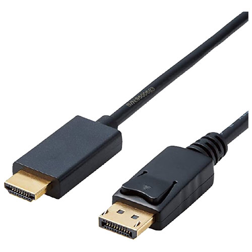 エレコム CAC-DPHDMI20BK [変換ケーブル/DisplayPort-HDMI/2m/ブラック]