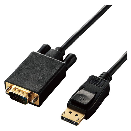 エレコム CAC-DPVGA20BK [変換ケーブル/DisplayPort-VGA/2m/ブラック]