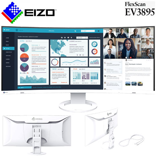 ナナオ（EIZO） FlexScan EV3895-WT [37.5型カラー液晶モニター EV3895 ホワイト]