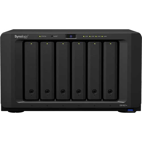 Synology DS1621+ [DiskStation 6ベイ NAS 4コア AMD Ryzen V1500B 4GBメモリ GbEｘ4 PCIe拡張 SATA対応]