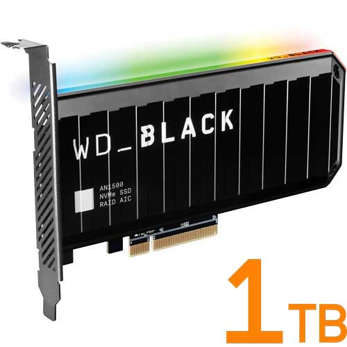 ウエスタンデジタル WDS100T1X0L [WD Black AN1500 NVMe SSD Add-In-Card（1TB PCIe Gen3 x8 NVMe 5年保証）]