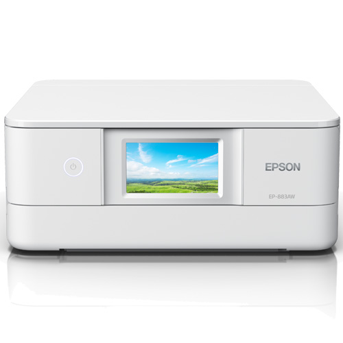 エプソン EP-883AW [A4カラーインクジェット複合機/無線LAN/Wi-Fi Direct/両面/4.3型ワイドタッチパネル/ホワイト]