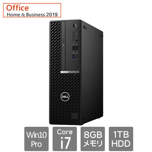 Dell DTOP073-004H3 [OptiPlex5080SFF(Core i7 8GB HDD1TB Win10Pro64 SM H&B2019 3Y)]