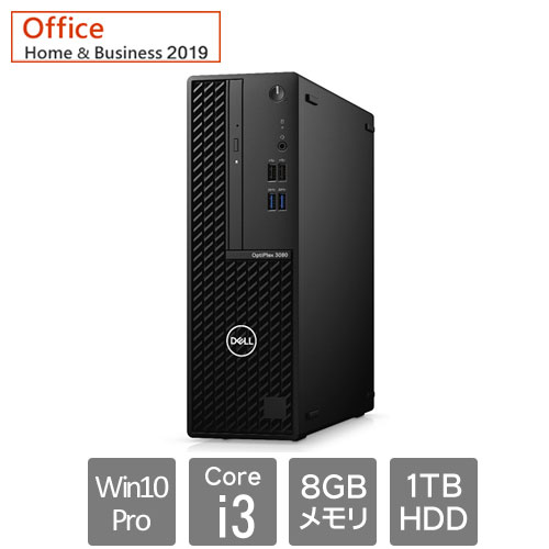 DTOP083-003H1 [OptiPlex3080SFF(Core i3 8GB HDD1TB Win10Pro64 SM H&B2019 1Y)]