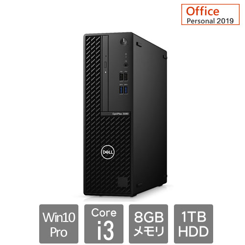 DTOP083-003P1 [OptiPlex3080SFF(Core i3 8GB HDD1TB Win10Pro64 SM Personal2019 1Y)]