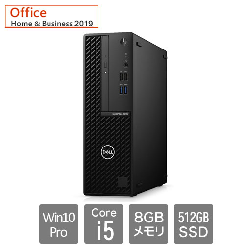 Dell DTOP083-007H1 [OptiPlex3080SFF(Core i5 8GB SSD512GB Win10Pro64 SM H&B2019 1Y)]