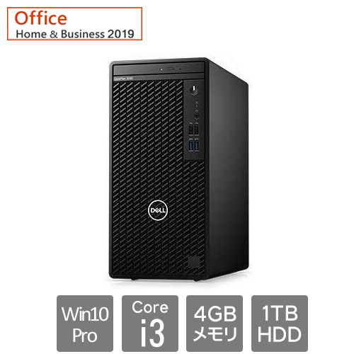 Dell DTOP082-A11H91 [OptiPlex3080MT(Core i3 4GB HDD1TB Win10Pro64 DVD+/-RW H&B2019 1Y)]