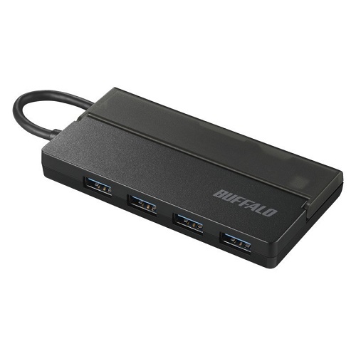 バッファロー（サプライ） BSH4U130C1BK [USB3.1 Type-C バスパワーハブ 4ポート ブラック]