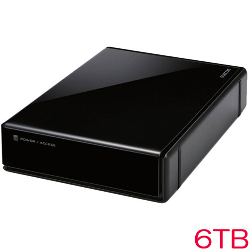 ELD-EEN060UBK [USB3.0外付HDD/HW暗号化/PW保護/6TB/ブラック]