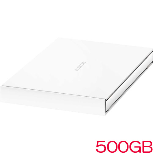 エレコム ESD-EJ0500GWH [外付SSD/ポータブル/USB3.2(Gen1)/500GB/ホワイト]