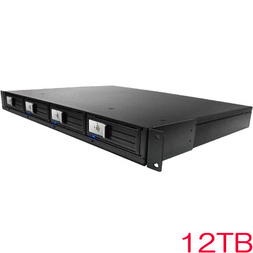 エレコム ELD-1UDB120UBK [ラックマウント型HDD/USB3.0/RAID非対応/12TB]