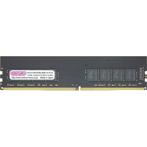 CB32G-D4U2666 [32GB DDR4-2666 (PC4-21300) Unbuffered DIMM 288pin Dual RANK]