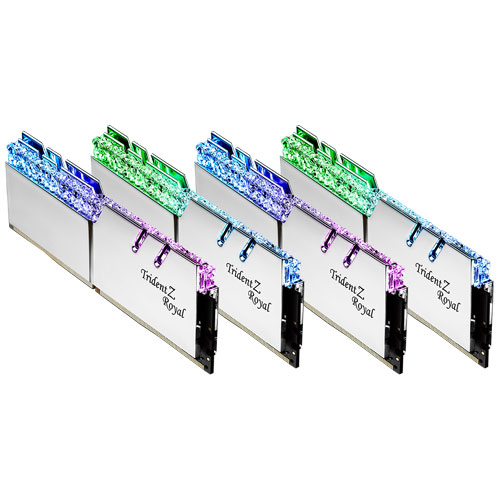 G.SKILL F4-2666C19Q-128GTRS [Trident Z Royal 128GB (32GBx4) DDR4 2666Mhz(PC4-21300) CL19-19-19-43 1.20V Slv]
