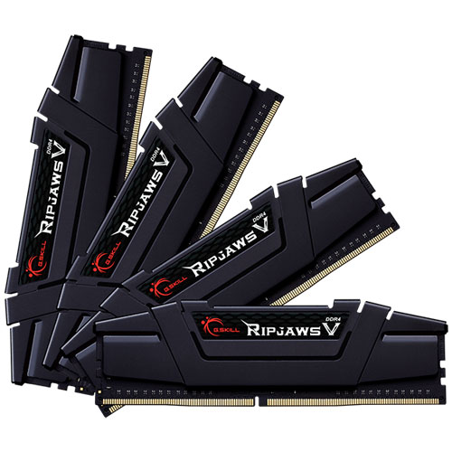 G.SKILL F4-2666C19Q-128GVK [Ripjaws V 128GB (32GBx4) DDR4 2666Mhz (PC4-21300) CL19-19-19-43 1.20V Black]