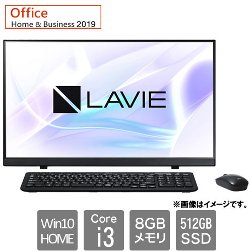 NEC PC-A2335BAB [LAVIE A23 - A2335/BAB (Corei3 8GB SSD512GB Win10Home 23.8FHD H&B2019 ファインブラック)]