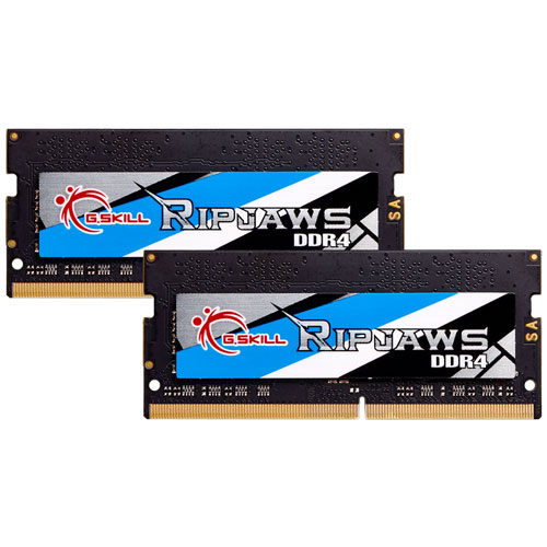 G.SKILL F4-2666C19D-64GRS [Ripjaws SO-DIMM 64GB (32GBx2) DDR4 2666Mhz (PC4-21300) CL19-19-19-43 1.20V]