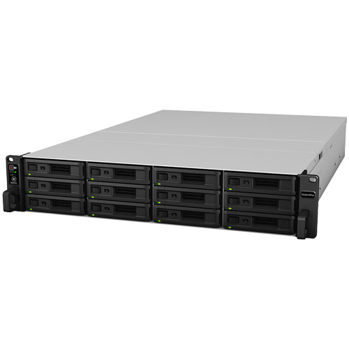 Synology RS3621RPxs [RackStation 2U12ベイ NAS 6コアXeon D-1531 8GBメモリ GbEｘ4 PCIe拡張 SATA対応 冗長電源]
