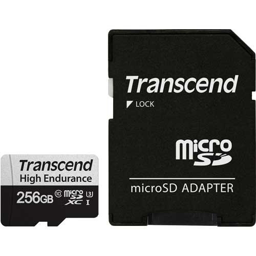 TS256GUSD350V [256GB 高耐久microSDXCカード 350V Class 10 、UHS-I U3、3D NANDフラッシュ]